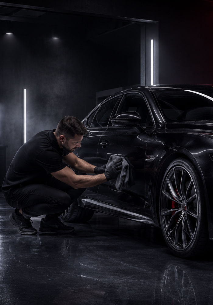 Current Collection founder presentation inside the detailing studio